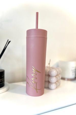 Personalised Skinny Tumbler | Wedding Bridal Party Cup